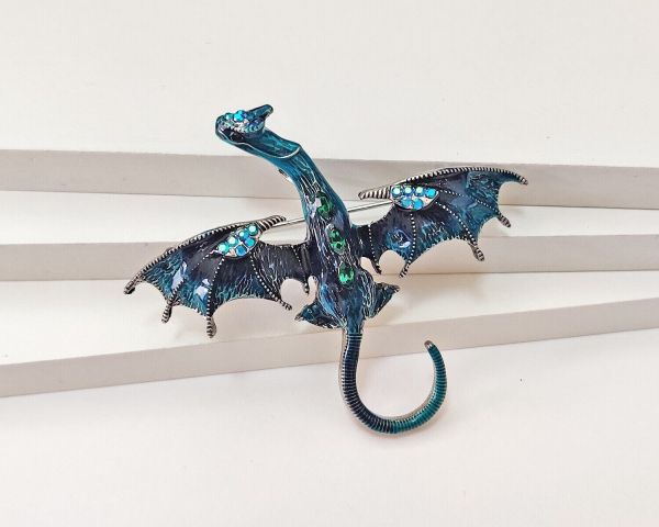Flying Dragon pendant brooch